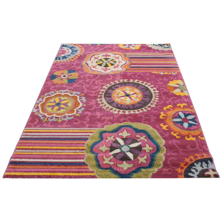 Latitude Vive Assetou 190 X 133 Red/Orangebrown Area Rug Wayfair.co.uk